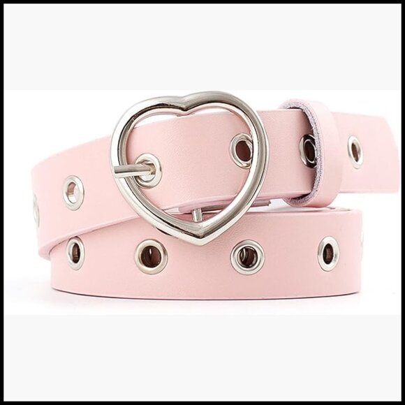 PU Leather Grommet Studded Belt Adjustable Punk Rock Style main image 4